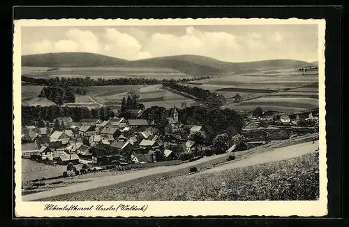 AK Usseln /Waldeck, Ortsansicht mit Umgebung