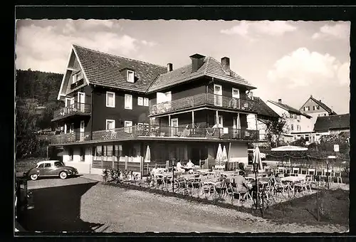 AK Wildbad, Blick auf das Hotel Sprollenhof