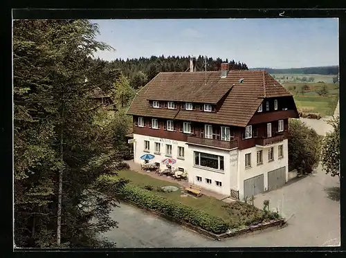 AK Untermusbach, Ansicht vom Café Kurhaus Waldeck