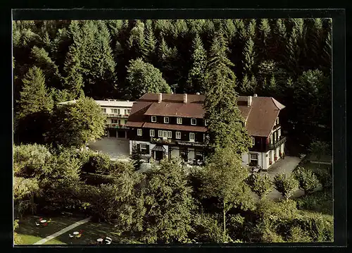 AK Baden-Baden, Waldhotel Fischkultur