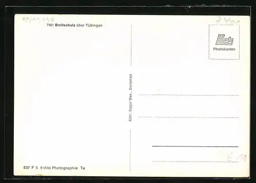 AK Breitenholz /Tübingen, Ortsansicht aus der Vogelschau