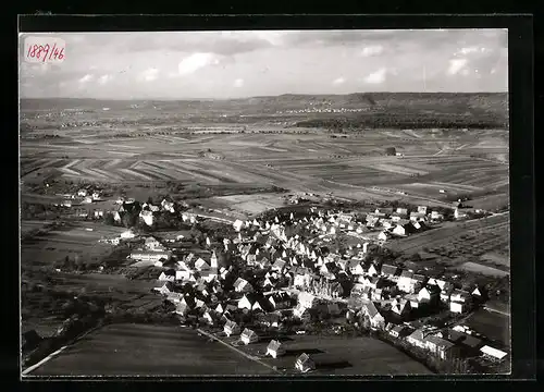 AK Poltringen, Gesamtansicht vom Flugzeug aus