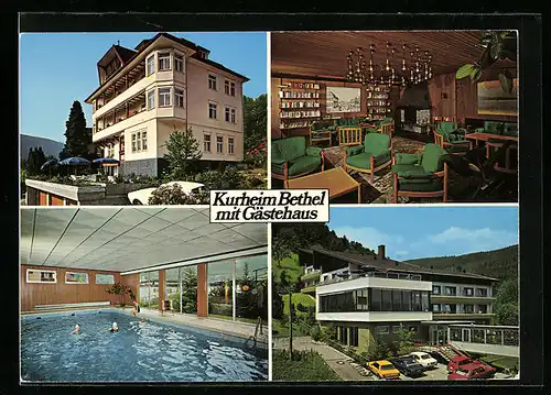AK Wildbad /Schwarz., Kurheim Bethel mit Gästehaus, Charlottenstrasse 33
