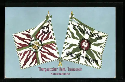 AK Weinfelden, Kantonalfahne des Thurgauischen Kant. Turnverein