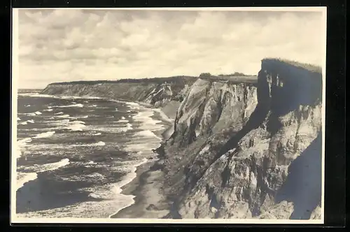 AK Brüsterort, Blick auf die Steilküste