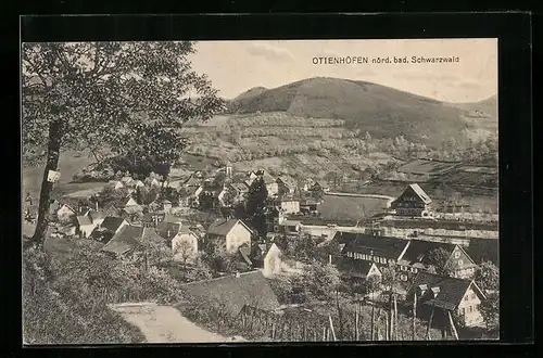 AK Ottenhöfen, Gesamtansicht des Ortes