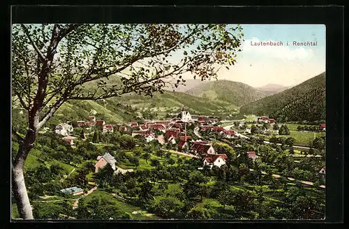 AK Lautenbach i. Renchtal, Totalansicht der Gemeinde