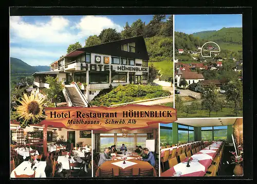 AK Mühlhausen, Hotel-Restaurant Höhenblick, Oberer Sommerberg 10