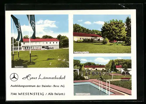 AK Wiesensteig /Alb, Haus Lämmerbuckel, Ausbildungszentrum der Daimler-Benz AG, Lehrlingsheim