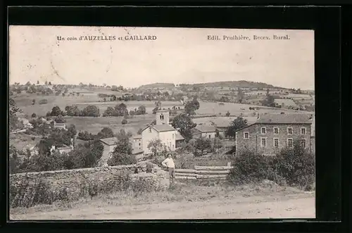 AK Auzelles et Gaillard, Vue Generale