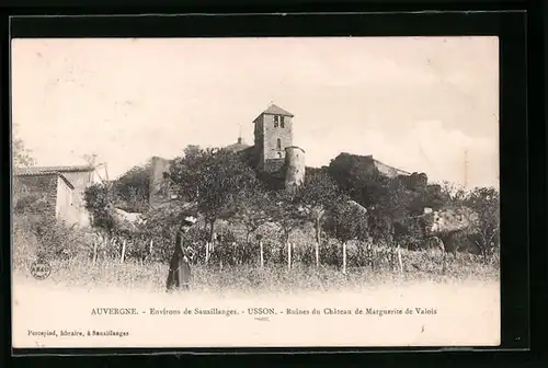 AK Usson, Ruines du Chateau de Marguerite de Valois