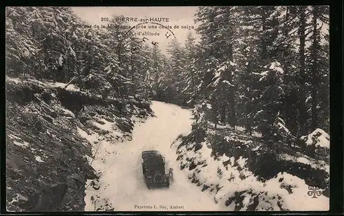 AK Pierre-sur-Haute, Refour de la Montagne apres une chute de neige
