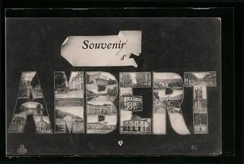 AK Ambert, Ortsansicht mit Gebäuden