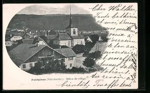 AK Fontaines, Milieu du Village