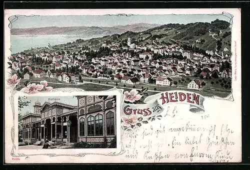 AK Heiden, Gesamtansicht, Kurhaus