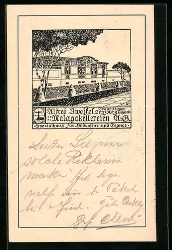 AK Lenzburg, Alfred Zweifel Malagakellereien A. G.