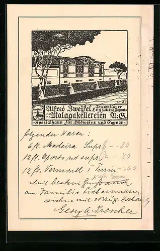 AK Lenzburg, Alfred Zweifel Malagakellerein A.-G.