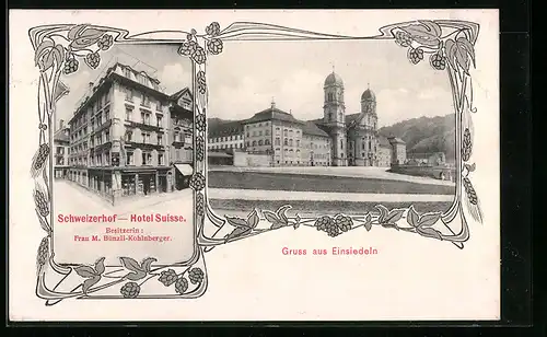 AK Einsiedeln, Hotel Schweizerhof, Kloster