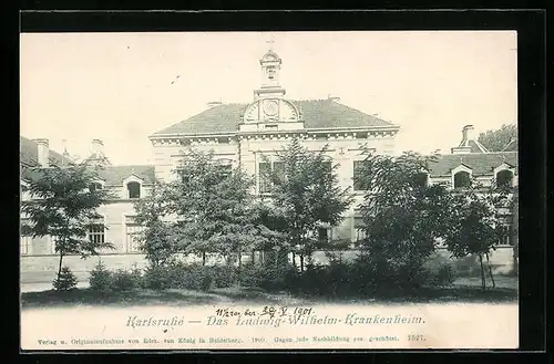 AK Karlsruhe, das Ludwig-Wilhelm-Krankenheim