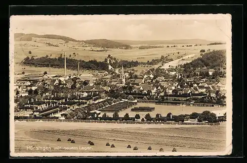 AK Münsingen, Blick auf die neuen Lager