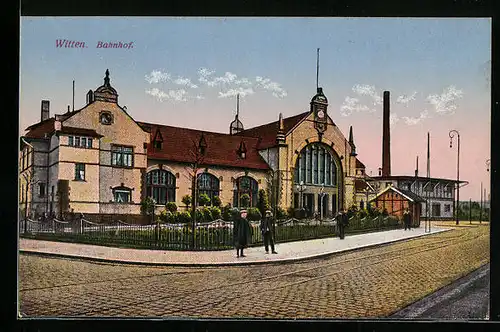 AK Witten, Blick auf den Bahnhof