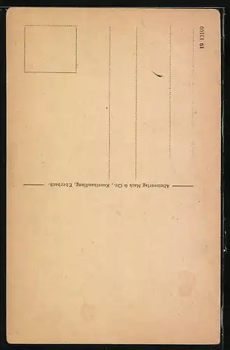 Künstler-AK Eberbach a. N., Darstellung vom Pulverturm