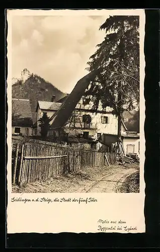 AK Eybach, Motiv aus dem Roggental