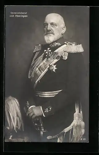AK Heerführer Generaloberst von Heeringen in Uniform