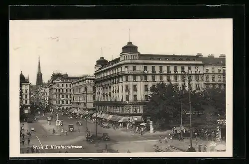 AK Wien, Kärntnerstrasse, Gebäude und Geschäfte