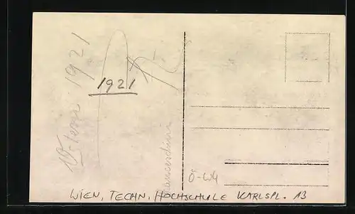 AK Wien, Techn. Hochschule, Karlsplatz 13