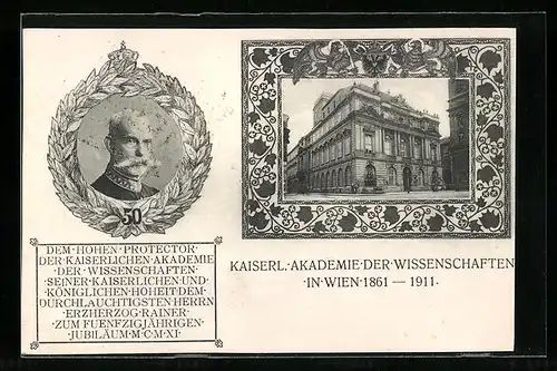AK Wien, Kaiserl. Akademie der Wissenschaften
