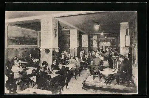 AK Wien, Restaurant Franz Diglas mit Alt-Wiener-Keller, Singerstrasse 6