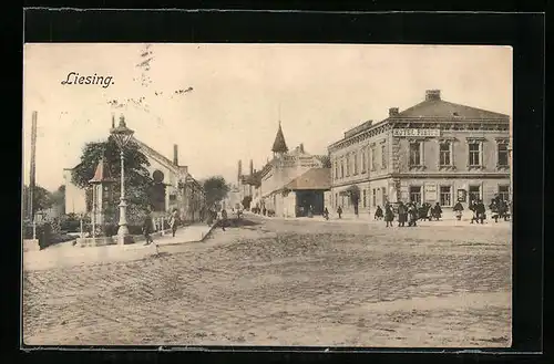 AK Wien-Liesing, Platz mit Hotel Pibitz