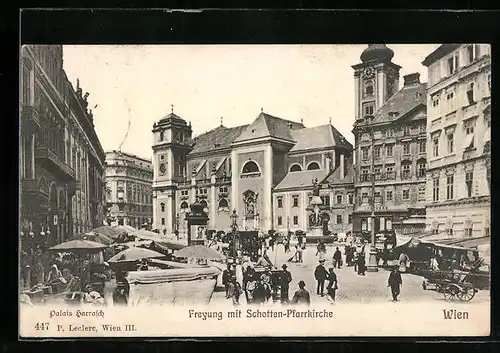 AK Wien, Freyung mit Schotten-Pfarrkirche