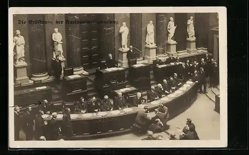 AK Wien, Eröffnung der Nationalversammlung