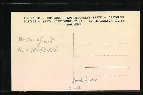 Foto-AK Wien, Neustiftgasse, Haus mit Geschäften