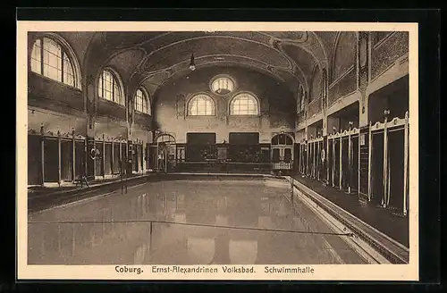 AK Coburg, Ernst-Alexandrinen Volksbad, Schwimmhalle