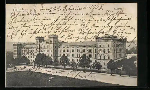 AK Heilbronn a. N., Blick zur Kaserne