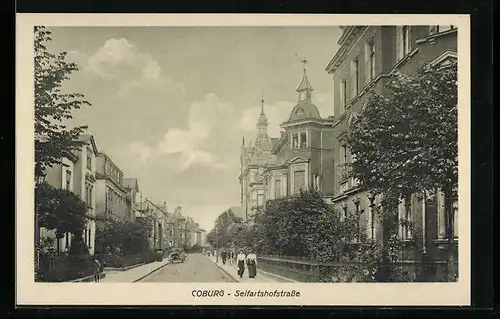 AK Coburg, Stadtvillen in der Seifartshofstrasse
