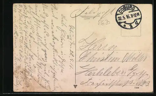 AK Coburg, Partie in der Mohrenstrasse