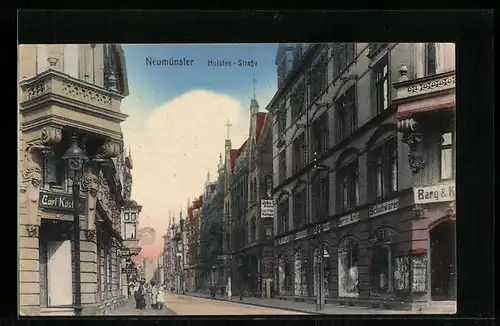 AK Neumünster, Blick in die Holsten-Strasse