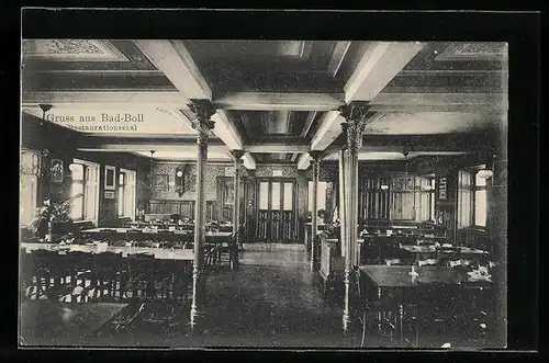AK Bad Boll, Blick in den Restaurantions-Saal