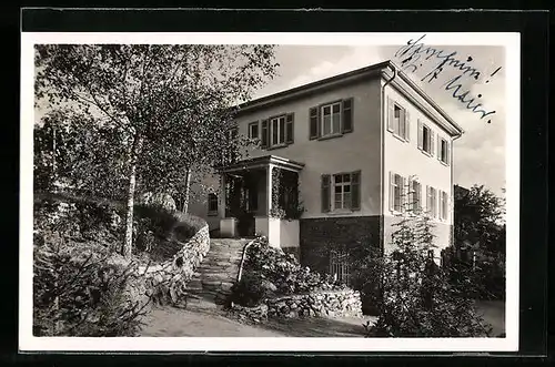 AK Uhingen, Blick auf das Hotel Kurhaus Nassachmühle