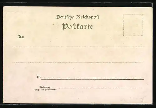 Lithographie Köln-Neustadt, Hauptbahnhof, Hohenstaufenring, Moltke-Denkmal und St. Gereon Kirche