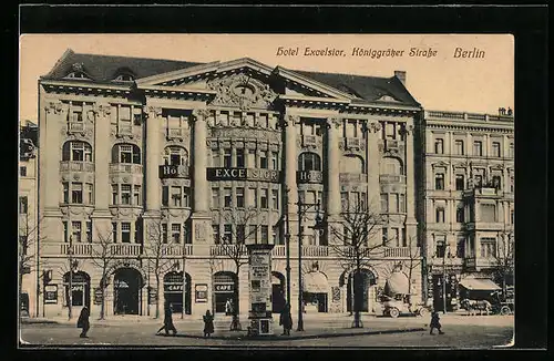 AK Berlin, Hotel Excelsior, Königgrätzer Strasse