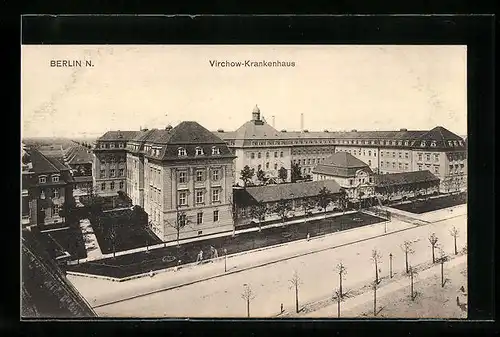 AK Berlin-Wedding, Blick auf das Virchow-Krankenhaus