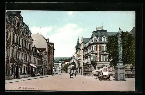 AK Aue, Partie in der Bahnhofstrasse