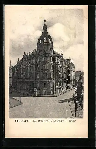 AK Berlin, Elite-Hotel, Reichstagsufer Ecke Neustädtische Kirchstrasse