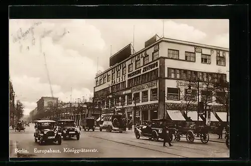 AK Berlin, Europahaus in der Königgrätzerstrasse