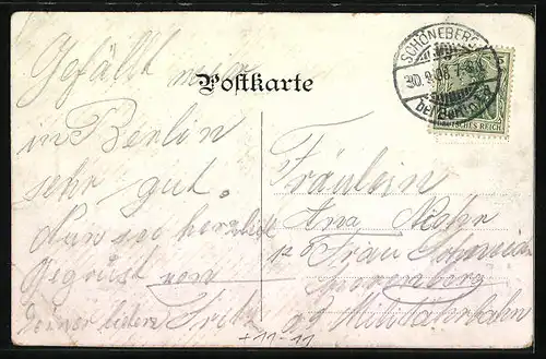 AK Berlin, Hochbahnunglück vom 26. September 1908, Gleisdreieck